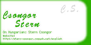 csongor stern business card